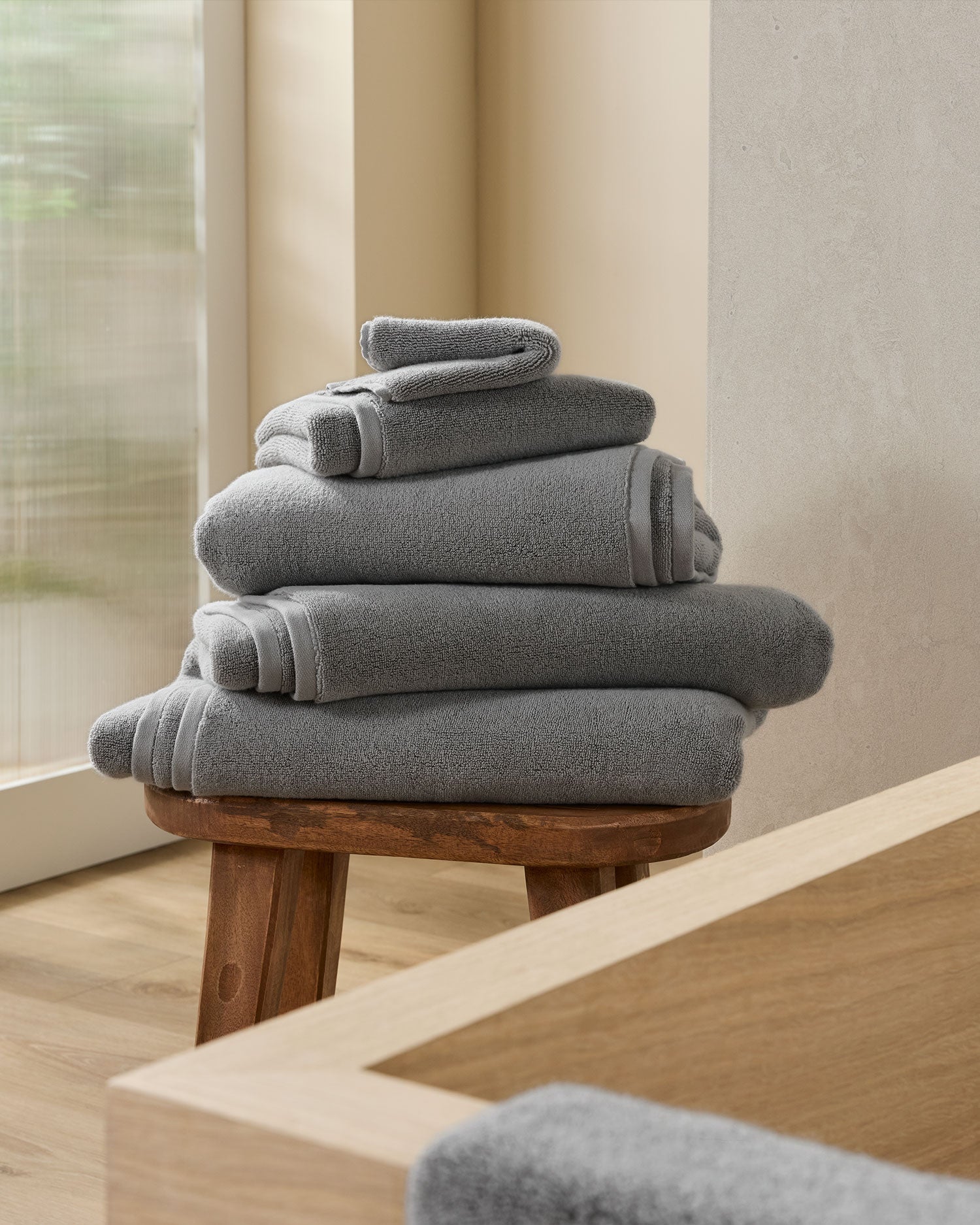 2+2 Organic Plush Bath Bundle - Pebble